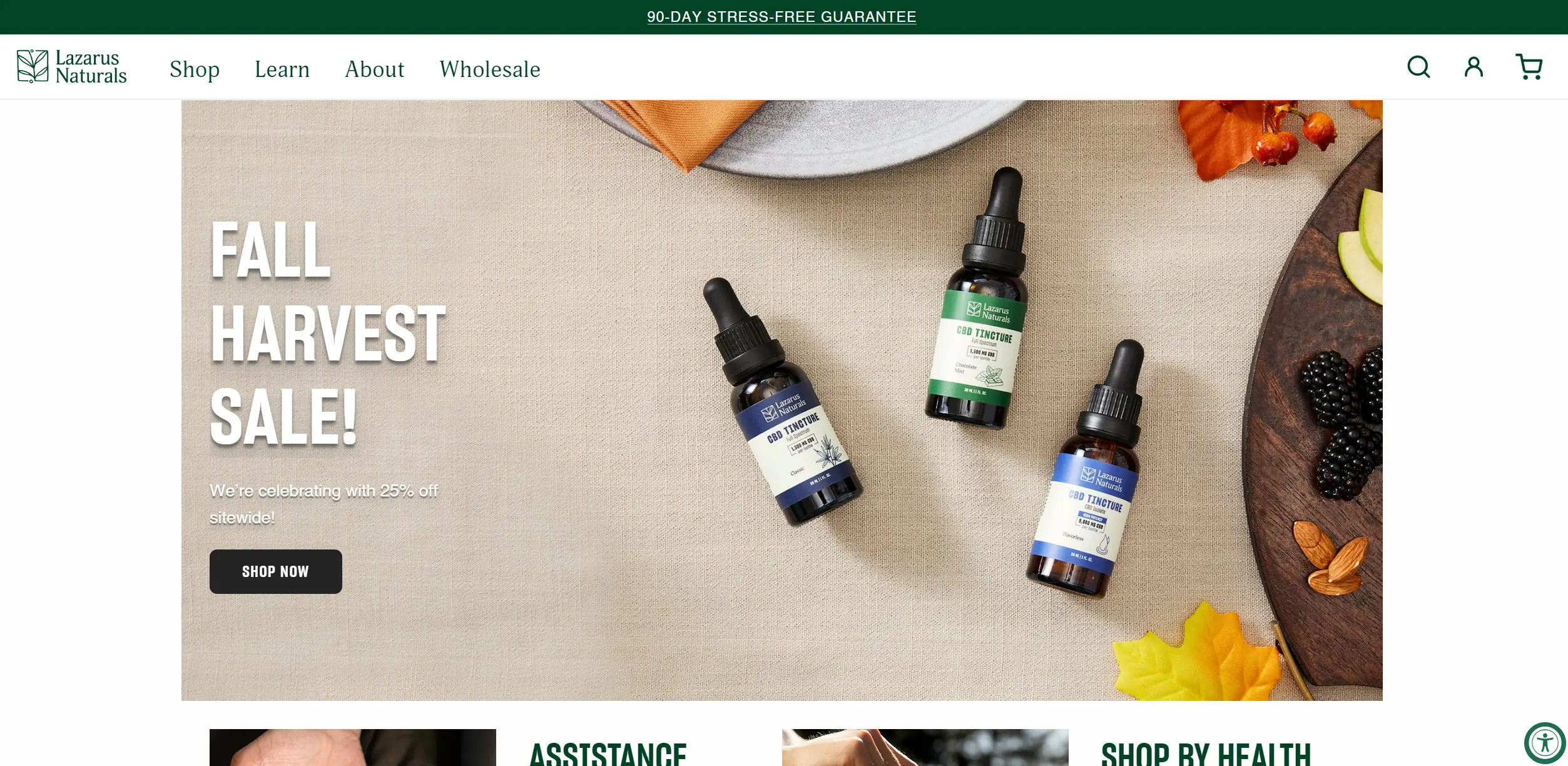 Lazarus Naturals Homepage